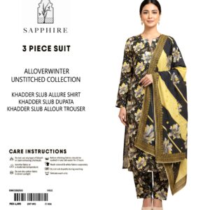 Sapphire Winter Collection – 3 Piece Unstitched Khaddar Suit | Article 6 |