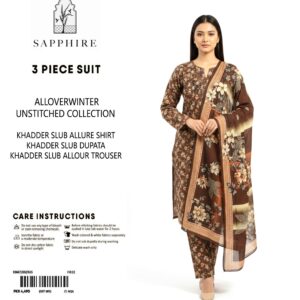Sapphire Winter Collection – 3 Piece Unstitched Khaddar Suit for | Article 14 |