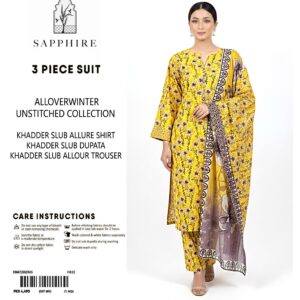 Sapphire Winter Collection – 3 Piece Unstitched Khaddar Suit | Article 2 |