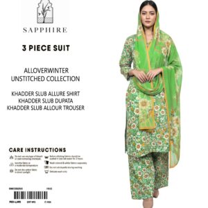 Sapphire Winter Collection – 3 Piece Unstitched Khaddar Suit | Article 3 |