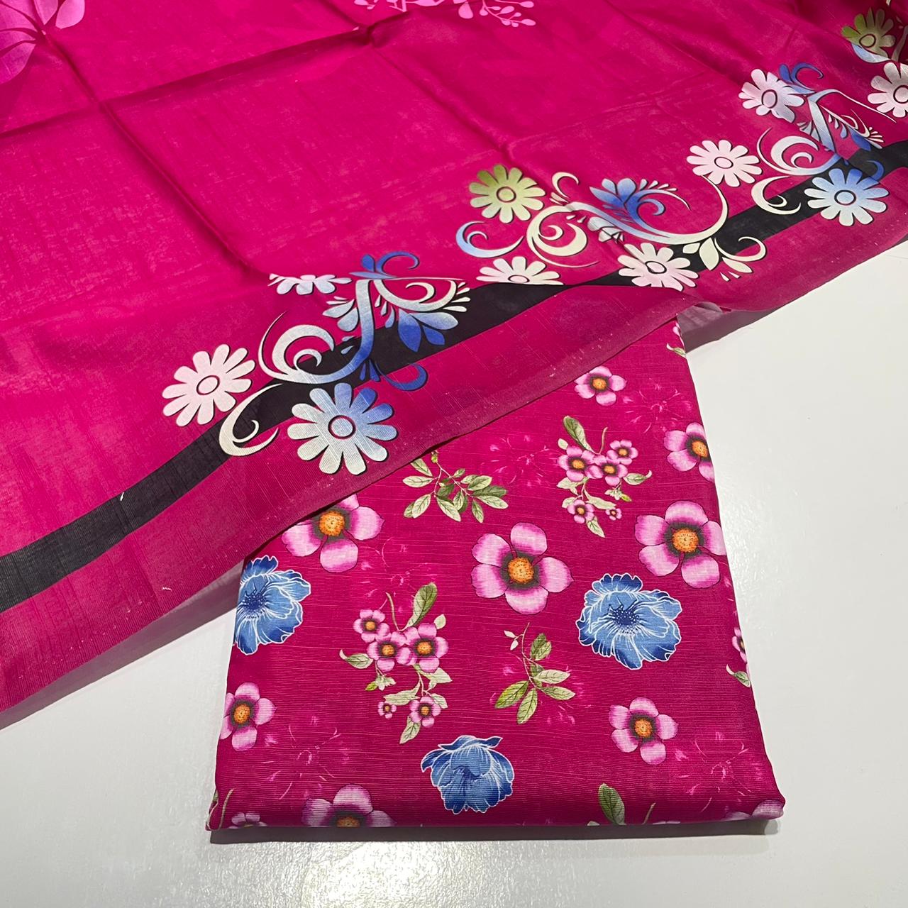 3 Piece Unstitched Khaddar Suit for Women, Premium Khaddar