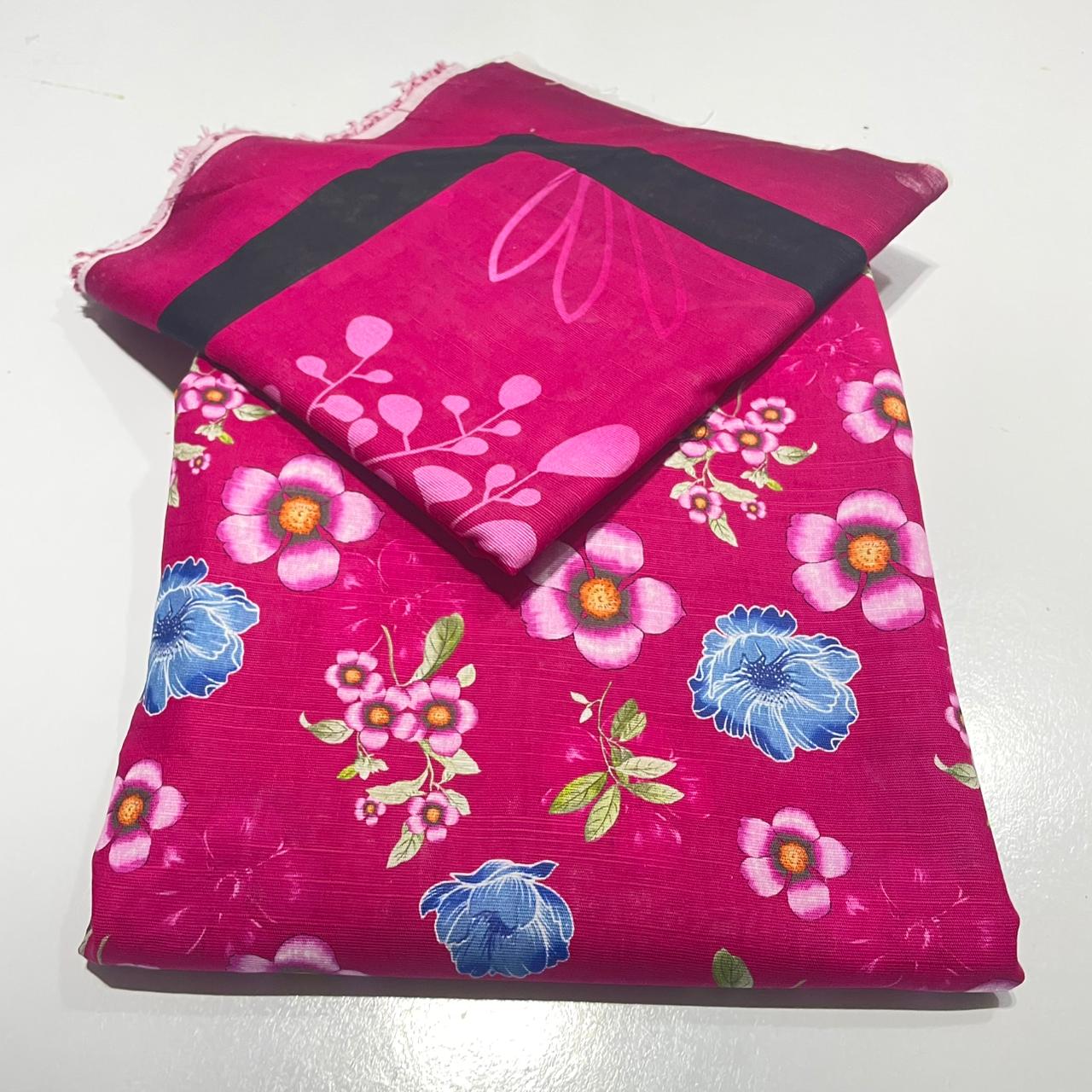 3 Piece Unstitched Khaddar Suit for Women, Premium Khaddar - Image 4