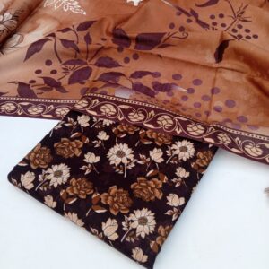 3 Piece Unstitched Khaddar Suit for Women, Premium Khaddar