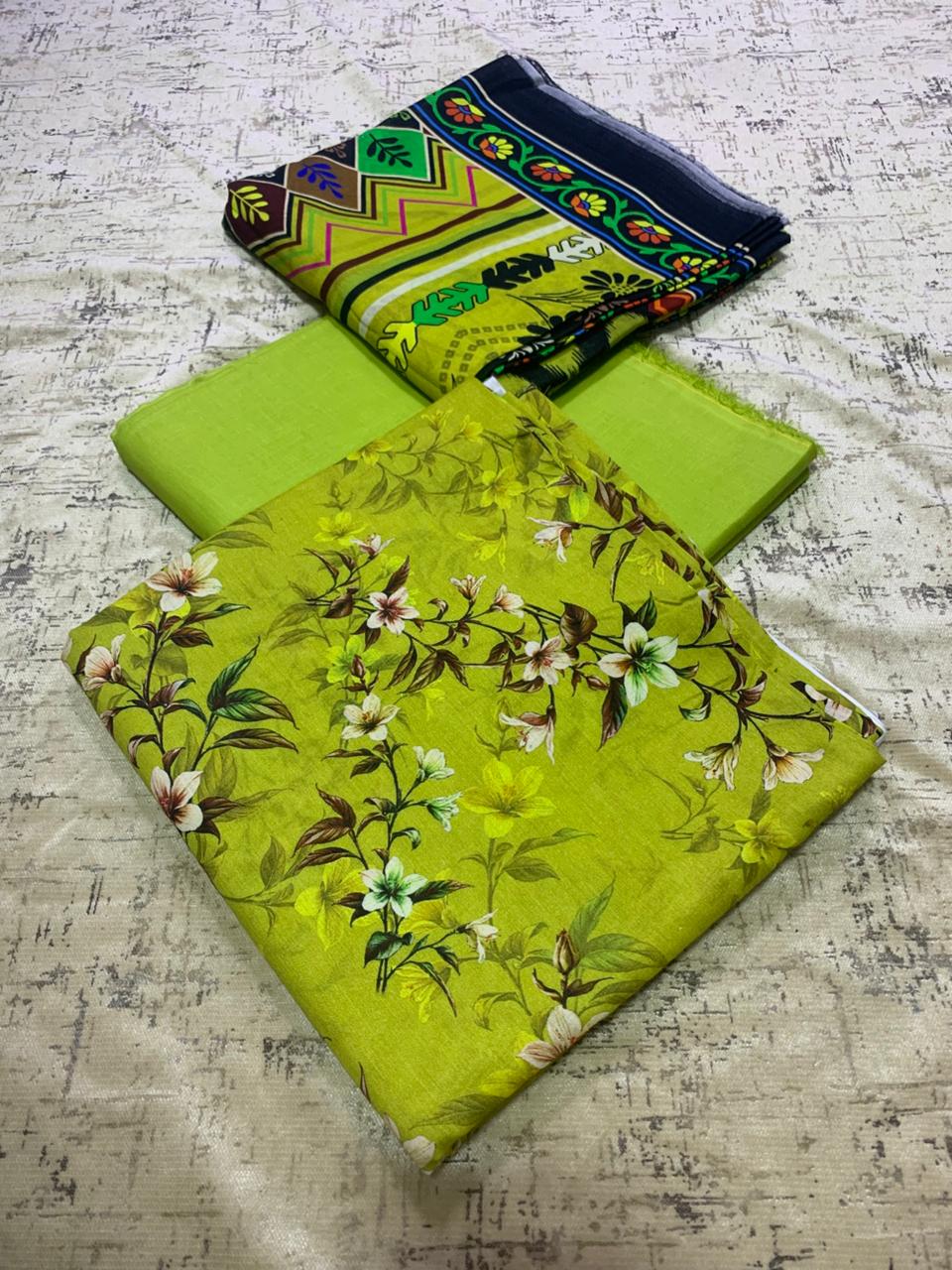 3 Piece Lawn Al-Karam D4